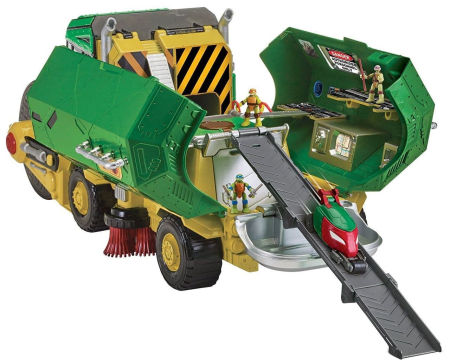 PLAYMATES TOYS 87801 Игровой набор ГРУЗОВИК-СБОРЩИК ЧЕРЕПАШЕК-НИНДЗЯ в коробке от магазина ДЕТКИ