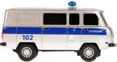 ТЕХНОПАРК 452-18RCL-POL-GY Автомобиль радиоуправляемый УАЗ 452 ПОЛИЦИЯ 18 см со светом Цвет Серебристый от магазина ДЕТКИ