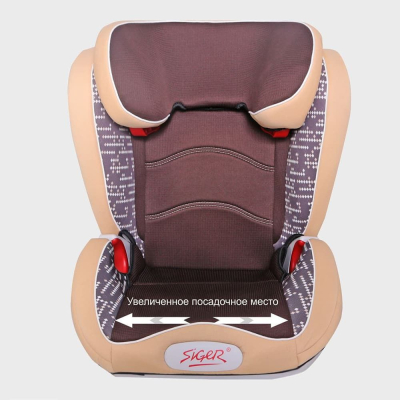 Автокресло ОЛИМП Группа 2-3 (15-36кг) (Артикул: KRES1478, Цвет: Коричневый ромб)