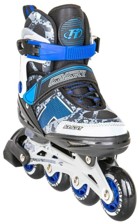Коньки роликовые раздвижные AZART 2021 (Артикул: 087563, Цвет: Синий, Размер: L (38-41))