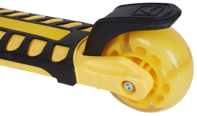 Самокат детский кикборд LAMBO 2021 колёса светящиеся 120 мм/ 97 мм (Артикул: 489045, Цвет: Жёлтый)