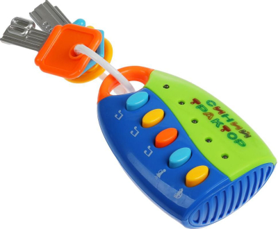 УМКА B862374-R3 Музыкальный брелок ПУТЕШЕСТВИЕ СИНИЙ ТРАКТОР 20 песен и звуков автомобиля от магазина ДЕТКИ