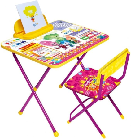 Набор мебели ФИКСИ ЗНАЙКА (стол + мягкий стул) (Цвет Стандарт)