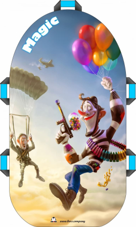 Ледянка SNOWKID мягкая 80 см (Цвет Magic)