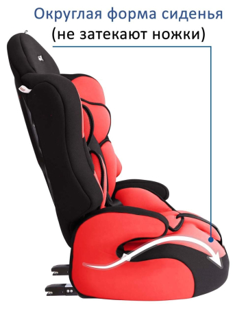 Автокресло ТРАНСФОРМЕР ПРАЙМ ISOFIX Группа 1-2-3 (9-36кг) (Артикул: КРЕС0146, Цвет: Красный)