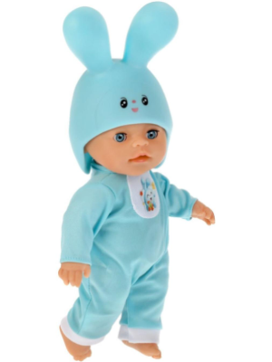 КАРАПУЗ Y30BB-KROSHIK-HAT Кукла-пупс МАЛЫШАРИКИ Крошик 30 см, в пластиковой шапочке, 15 песен и стихов от магазина ДЕТКИ