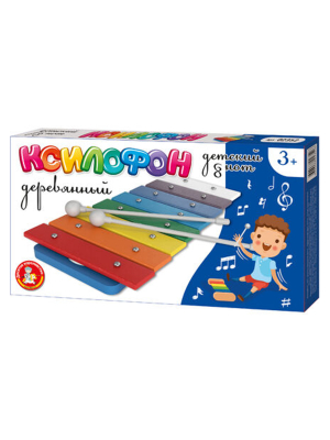 ДЕСЯТОЕ КОРОЛЕВСТВО 02352 Ксилофон детский 8 Нот от магазина ДЕТКИ