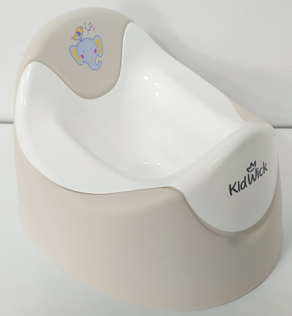 Горшок туалетный ТРИО (Цвет Серый/Белый)