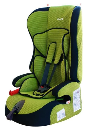 Автокресло ТРАНСФОРМЕР ПРАЙМ Группа 1-2-3 (9-36кг) (Цвет Зелёный)