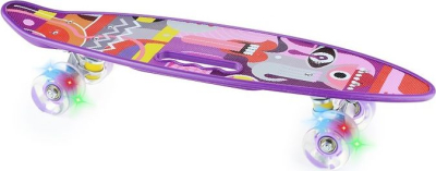 СИМБАТ S00165 Пенни борд колёса светящиеся 60 мм ABEC 7 до 60 кг 61 см от магазина ДЕТКИ