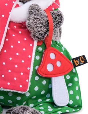 BUDI BASA OKs22-122 Комплект одежды для кота Басика 22 см Зелёные штаны в горошек и тёплый шарф от магазина ДЕТКИ