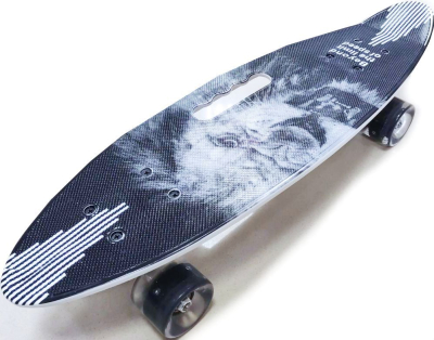 DK TOYS S00403 Пенни борд колёса светящиеся 60 мм ABEC 7 до 60 кг ручка от магазина ДЕТКИ