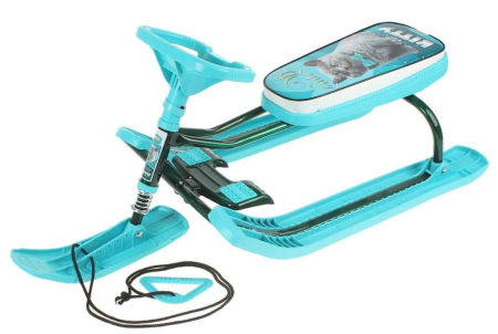 Снегокат ТИМКА СПОРТ 4-1 до 100 кг (Цвет Kitty Изумруд)