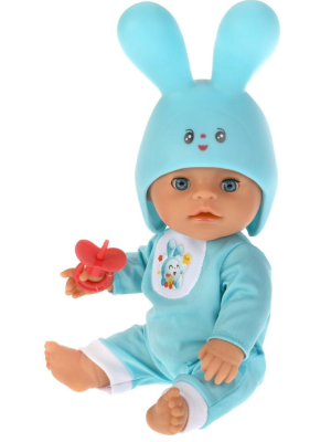 КАРАПУЗ Y30BB-KROSHIK-HAT Кукла-пупс МАЛЫШАРИКИ Крошик 30 см, в пластиковой шапочке, 15 песен и стихов от магазина ДЕТКИ