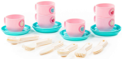 ПОЛЕСЬЕ 80288 Набор детской посуды МИНУТКА на 6 персон (V4) 30 элементов от магазина ДЕТКИ