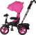 Велосипед детский трёхколёсный SUPER FORMULA 3 12"/10" надувные колёса с ручкой (Артикул: SFA3P, Цвет: Розовый)