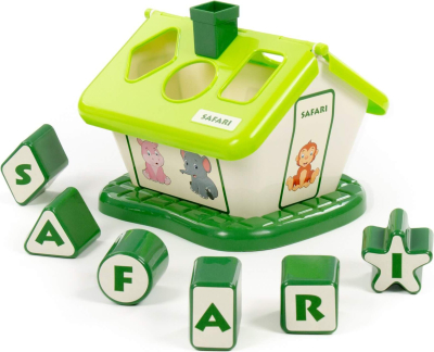 ПОЛЕСЬЕ 90294 Сортер САДОВЫЙ ДОМИК САФАРИ Цвет Зелёный от магазина ДЕТКИ