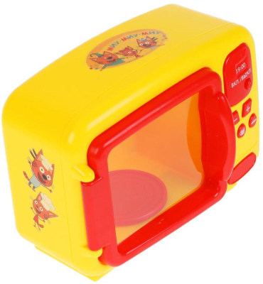 ИГРАЕМ ВМЕСТЕ M826-H40011-R Микроволновая печь ТРИ КОТА серия Я ПОМОГАЮ МАМЕ платформа вращается, световые эффекты от магазина ДЕТКИ