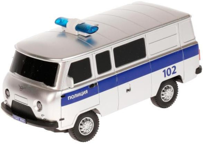 ТЕХНОПАРК 452-18RCL-POL-GY Автомобиль радиоуправляемый УАЗ 452 ПОЛИЦИЯ 18 см со светом Цвет Серебристый от магазина ДЕТКИ