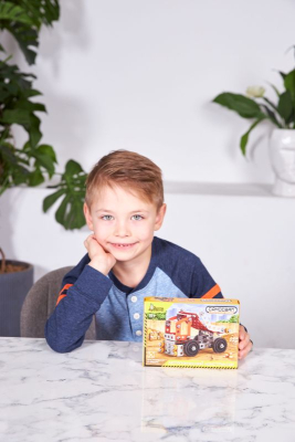 ДЕСЯТОЕ КОРОЛЕВСТВО 02134 Конструктор металлический САМОСВАЛ серия СТРОИТЕЛЬНАЯ ТЕХНИКА 128 деталей от магазина ДЕТКИ