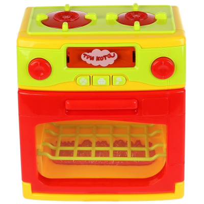 ИГРАЕМ ВМЕСТЕ B1419392-R Плита с духовым шкафом ТРИ КОТА 3 функции, со звуком и светом от магазина ДЕТКИ