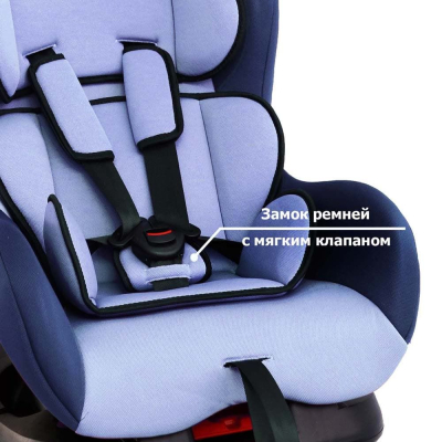Автокресло НАУТИЛУС ISOFIX Группа 0-1 (0-18кг) (Артикул: КРЕС0194, Цвет: Голубой)
