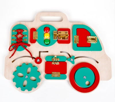 ДЕСЯТОЕ КОРОЛЕВСТВО 02102 Бизиборд МАШИНКА  серия УЧИСЬ ИГРАЯ от магазина ДЕТКИ