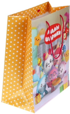ЧУДО ПРАЗДНИК PML57MS Пакет подарочный МАЛЫШАРИКИ средний 26 см х 32 см х 14 см от магазина ДЕТКИ