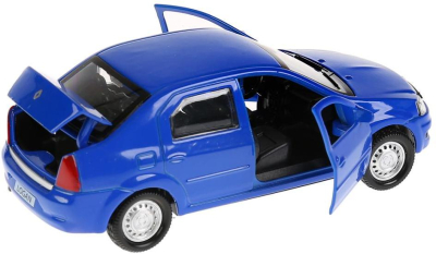 ТЕХНОПАРК LOGAN-BU Автомобиль металлический инерционный RENAULT LOGAN 12 см двери и багажник открываются от магазина ДЕТКИ