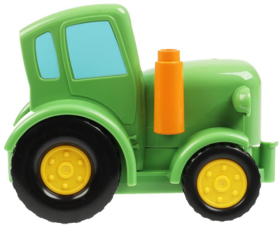 ГОРОД МАСТЕРОВ 10011-GK Конструктор БОЛЬШИЕ КУБИКИ: ЗЕЛЁНЫЙ ТРАКТОР серия СИНИЙ ТРАКТОР 4 детали от магазина ДЕТКИ