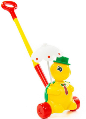 ПОЛЕСЬЕ 3637 Каталка ЧЕРЕПАШКА ТОРТИЛА с ручкой от магазина ДЕТКИ