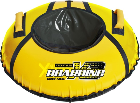 Ватрушка зимняя тюбинг детский 95 см (Цвет Жёлтый)