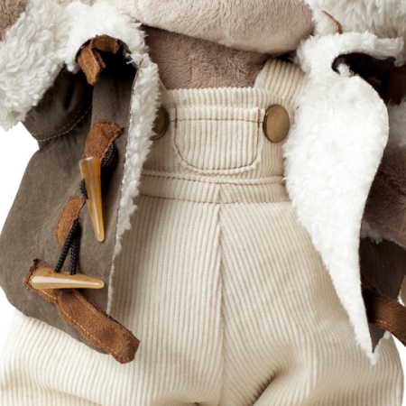 BUDI BASA StS-037 Игрушка мягкая ЗАЙКА МИ в куртке-пилот 25 см от магазина ДЕТКИ