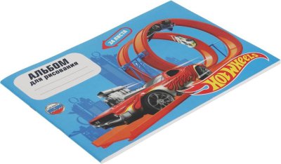 УМКА ALB24-63427-HW Альбом для рисования HOT WHEELS 24 листа А4 от магазина ДЕТКИ