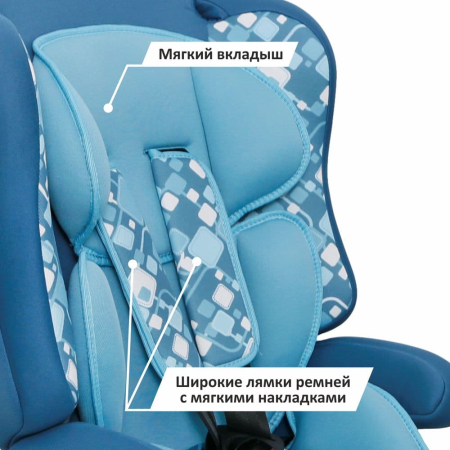 Автокресло ТРАНСФОРМЕР ПРАЙМ ISOFIX Группа 1-2-3 (9-36кг) (Артикул: KRES0283, Цвет: Геометрия)