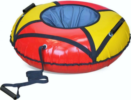 Ватрушка зимняя тюбинг детский 85 (Цвет Красный-Жёлтый верх/Красный низ)