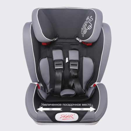 Автокресло ИНДИГО ISOFIX Группа 1-2-3 (9-36кг) (Цвет Серый)