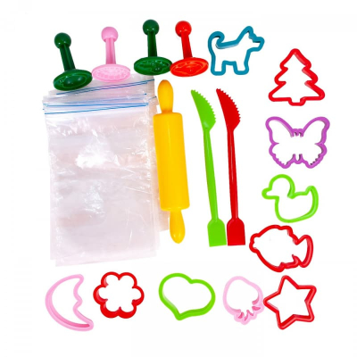 GENIO KIDS TA1084 Набор для лепки МЕГА-ЛЕПКА 34 пакетика с тестом и 17 аксессуаров от магазина ДЕТКИ