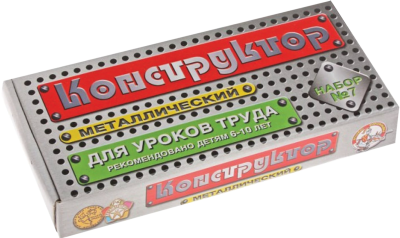 ДЕСЯТОЕ КОРОЛЕВСТВО 00847 Конструктор металлический для уроков труда НАБОР №7 148 деталей от магазина ДЕТКИ