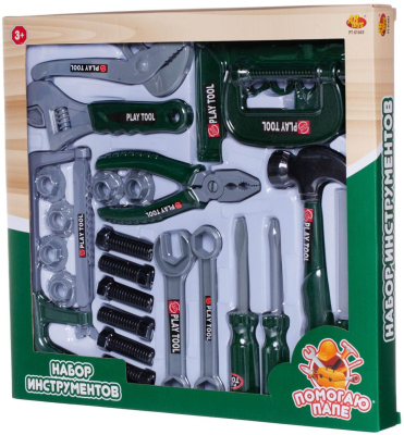 AB TOYS PT-01603 Набор инструментов ПОМОГАЮ ПАПЕ 24 предмета от магазина ДЕТКИ