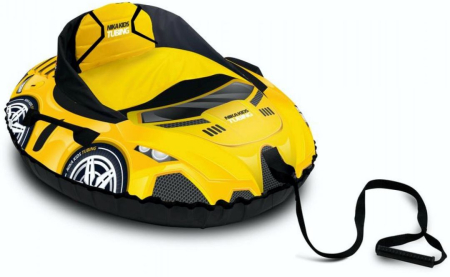 Тюбинг овальный МАШИНА (Артикул: ТБМ2/Ж2, Цвет: Спортивная машина жёлтый)