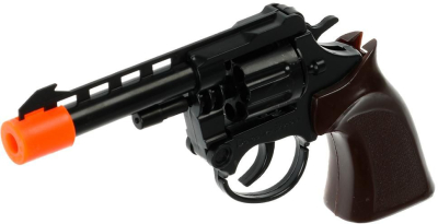 ИГРАЕМ ВМЕСТЕ 81081-AS537-838-R Револьвер для стрельбы пистонами ПОЛИЦИЯ 8 зарядов от магазина ДЕТКИ