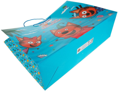 ЧУДО ПРАЗДНИК PXXXL-82617-3CS Пакет подарочный ТРИ КОТА И МОРЕ ПРИКЛЮЧЕНИЙ огромный 45 см х 60 см х 20 см от магазина ДЕТКИ