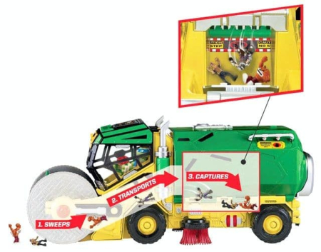 PLAYMATES TOYS 87801 Игровой набор ГРУЗОВИК-СБОРЩИК ЧЕРЕПАШЕК-НИНДЗЯ в коробке от магазина ДЕТКИ