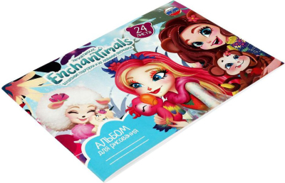 УМКА ALB24-63424-ENCH Альбом для рисования ENCHANTIMALS 24 листа А4 от магазина ДЕТКИ