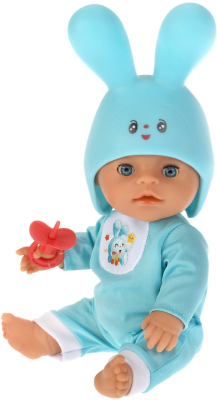 КАРАПУЗ Y30BB-KROSHIK-HAT Кукла-пупс МАЛЫШАРИКИ Крошик 30 см, в пластиковой шапочке, 15 песен и стихов от магазина ДЕТКИ