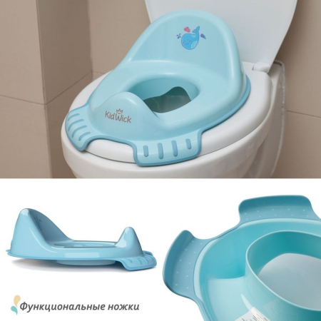 Накладка на унитаз ФЛИППЕР (Цвет Голубой)