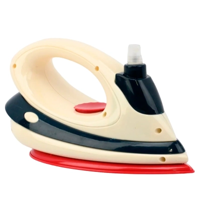 DK TOYS 6735A Утюг детский, серия MINI APPLIANCE, брызгает водой, вибрирует, звуковые эффекты Цвет Бежевый от магазина ДЕТКИ