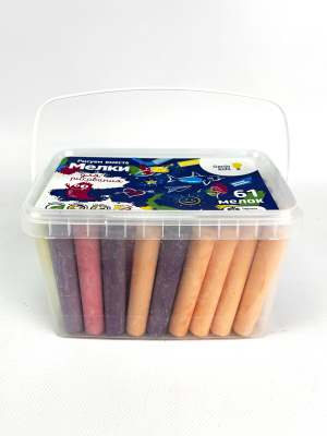 GENIO KIDS MLB61 Мелки для рисования 8 цветов 61 шт. от магазина ДЕТКИ