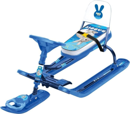 Снегокат ТИМКА СПОРТ 4-1 до 100 кг (Цвет Rabbit Василек)